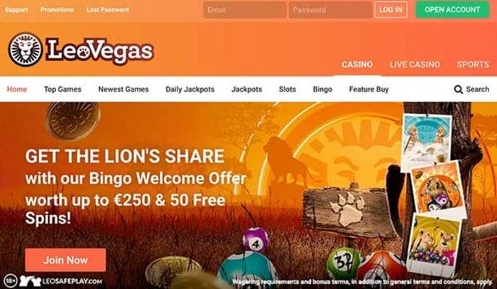 leovegas casino image